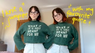 i made this jumper in a week (it was chaotic) ✨