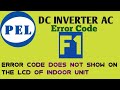 PEL dc inverter ac error code F1|| How to fix error code F1||how to finding error code F1||
