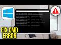 How To Fix CMD Error Is Not Recognized As An Internal Or External Command In Windows
