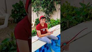 لما اخوك الصغير يصطاد سمك من حمام السباحه 😂🚣‍ | بلال بيبو