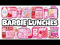 New barbie movie lunches eating so much pink food