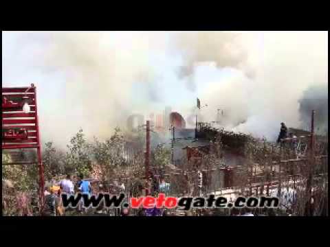 حريق 3 عوامات بـ الكيت كات