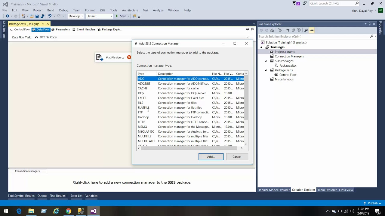 import export wizard and data flow | SQL server integration services ...