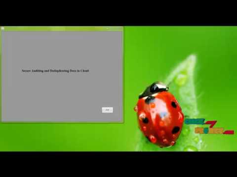 Secure Auditing and Deduplicating Data in Cloud | Final Year Projects 2016