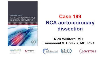 Case 199: Manual of PCI - RCA aorto-coronary dissection