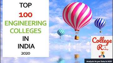 Top 100 Engineering Colleges 2020 | NIRF | India Rankings 2020 | All India Ranking | Engg Category |