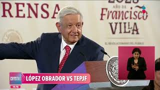 López Obrador arremete contra el TEPJF | Noticias con Crystal Mendivil