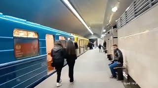 Баку. старые вагоны метрополитена