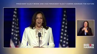 LIVE: President-Elect Joe Biden and Vice President-Elect Kamala Harris Address the Nation
