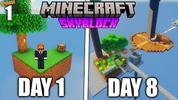 I Started Minecraft SKYBLOCK AGAIN!!!