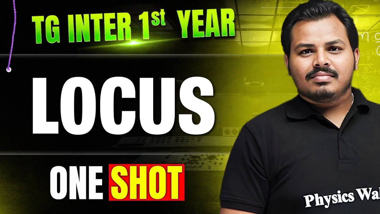 Locus One Shot in Telugu | TG Inter 1st Year | Maths | IPE & EAPCET