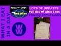 Full day of what i eat on ww talking about goals today jan 4 2024