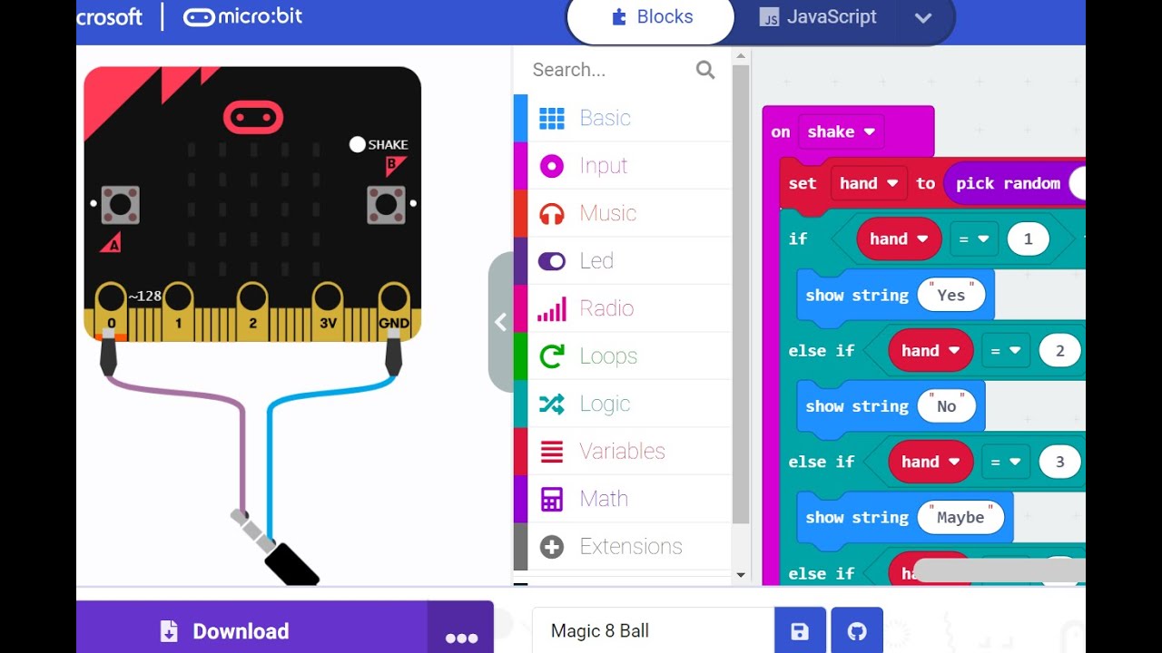 Microbit magic 8 ball youtube
