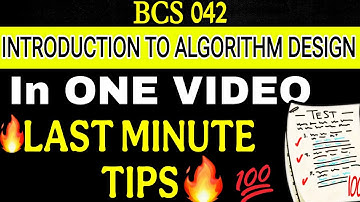 Bcs 042 Last Minute Important Questions🔥 | Bcs 042 Solved Question Paper