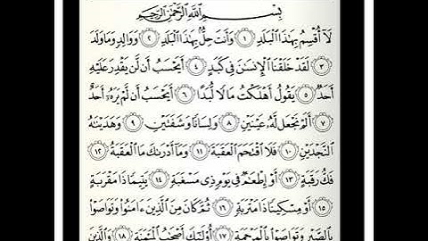 سورة البلد تلاوة لأخيكم محمد الهندي