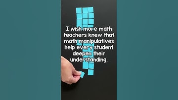 Math manipulatives help students deepen their understanding & help algorithms make sense!