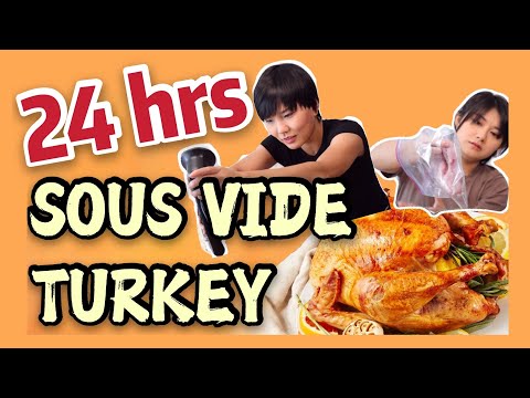 [24 Hours Sous Vide Turkey]【低温慢煮！连续做鸡24小时】吃吃东西教你做最嫩的火鸡！［All We Can Eat］