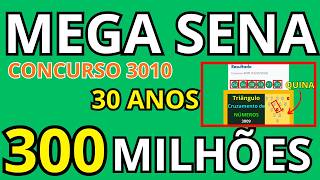 Mega Sena 3010 Especial 30 Anos: Novos Palpites e Dezenas Fortes Para R$ 300 Milhões