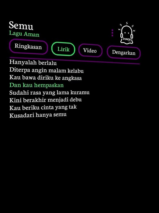 Semu • Aman || #lyrics #musik #semu #aman #hitsongs #shorts