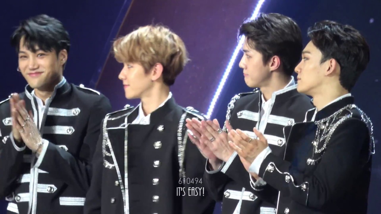 170114 GDA 찬열 백현 세훈 대상수상