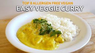 Easy Veggie Curry | Top 8 Allergen Free Vegan Recipe