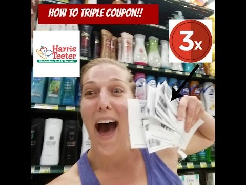 How to Triple Coupon at Harris Teeter!