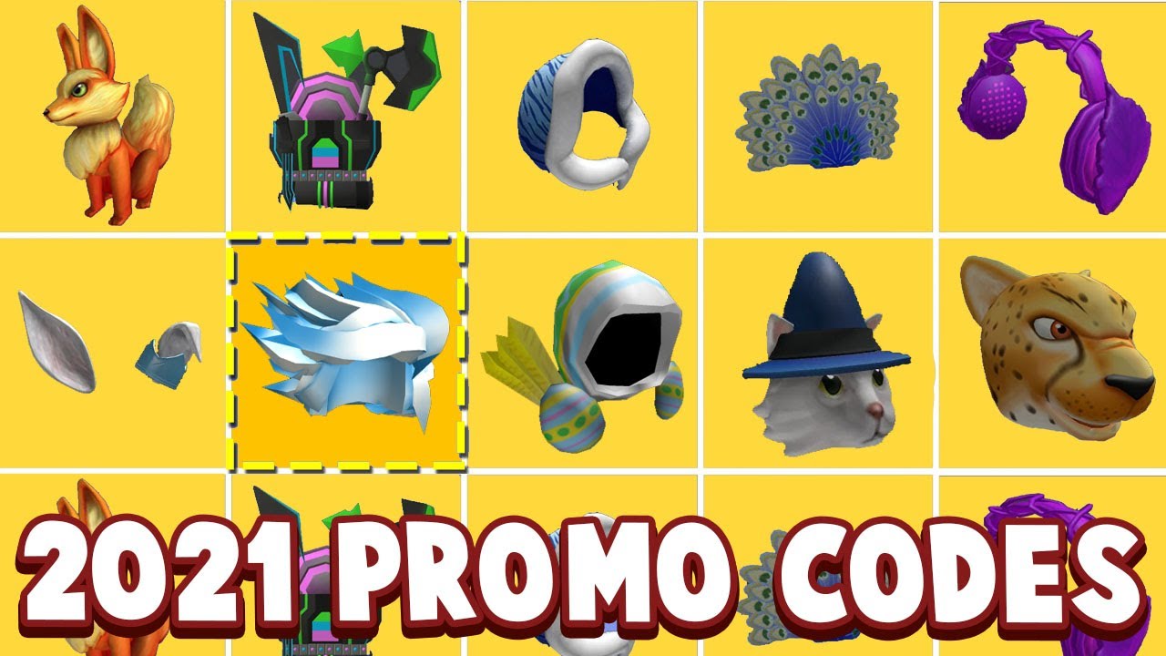 3 New Roblox Promo codes 2021 All Free Robux Items