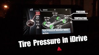 Coding Tire Pressure & Temperature Monitor In Bmw i-Drive
