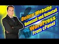 How to Delete Old Website in WordPress | Uninstall and Reinstall WordPress from cPanel
