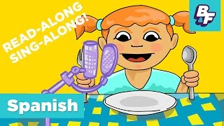 Sing-Along Children Song - Learn Spanish Food Vocabulary with BASHO & FRIENDS - ¡Tengo Hambre!