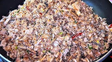 CÁ NỤC KHÔ Giã Tỏi Ớt Món Ăn Hao Cơm Rất Ngon  để dành ăn được lâu.