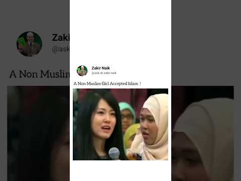 A Non Muslim Girl Accepted Islam By Dr Zakir Naik | #drzakirnaik #islam #shorts