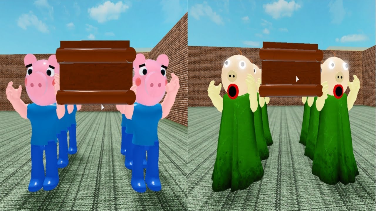 Roblox Piggy Geroge Vs Piggy Baldi Coffin Dance Meme Youtube - coffin dance song roblox piggy