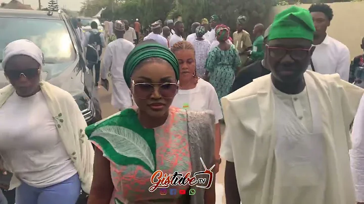 K1 MUM BURIAL, GRAND ARRIVAL OF MC OLUOMO, MERCY AIGBE & ADEKAZ TO FIDAU PRAYER.