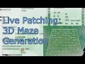 Hearing glass live 3d maze generation