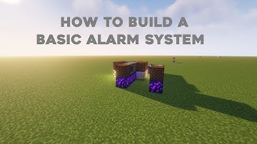 Minecraft Tech - How to make a Basic Alarm System