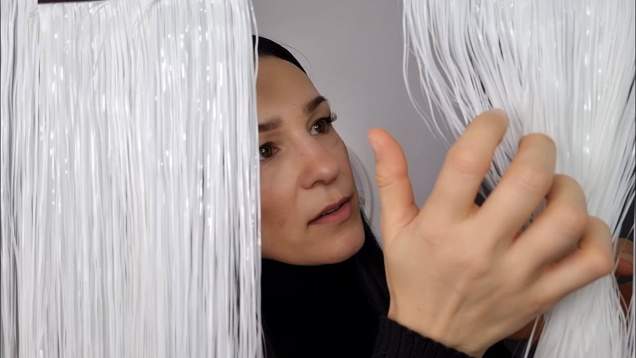 Your Hair is white Lametta *ASMR*