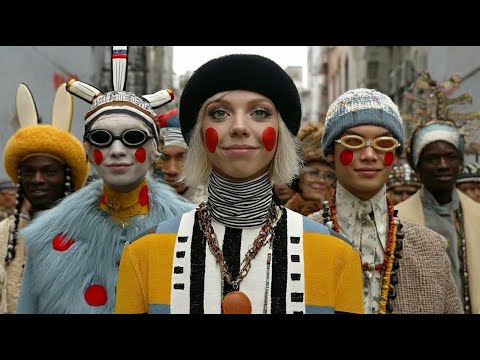 AI Art &amp; Fashion Video | Beyond The Clouds  - 4K