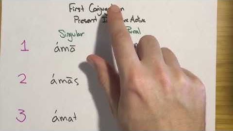 Latin - The First Conjugation: Present Indicative Active