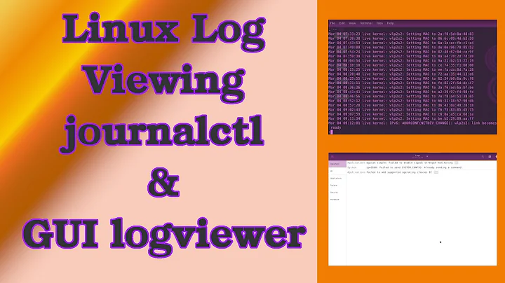 Linux Log File Viewing with The Command Line In The Terminal or GUI Application