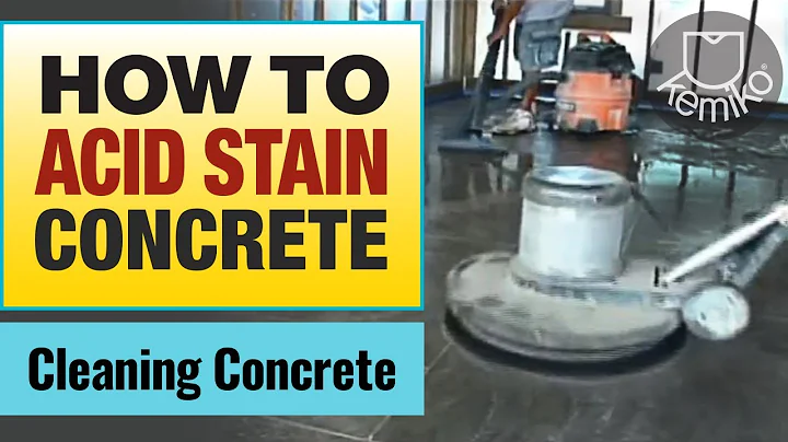 How to Acid Stain Concrete, Part 1: Cleaning the concrete before applying concrete stain | Kemiko