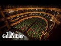 Barcelona opera reopens with performance for more than 2000 potted plants