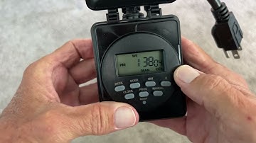 How to reset and program a 7-day digital dual outlet outdoor timer