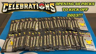 OPENING 50 PACKS of CELEBRATIONS to Celebrate the NEW YEAR!! (pokemon card opening)