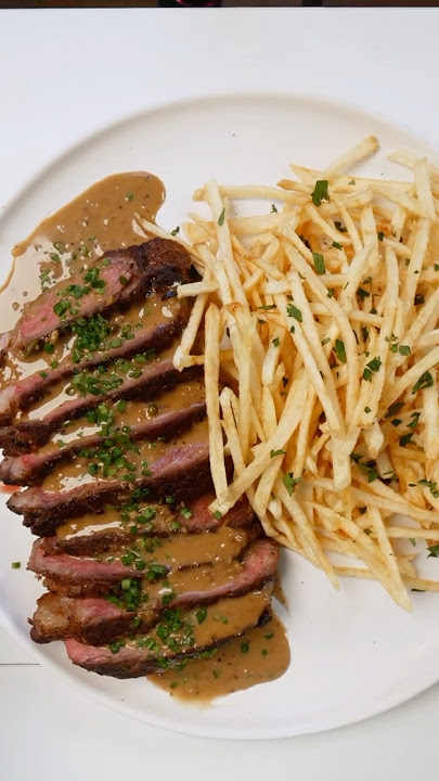 Steak Frites Au Poivre Recipe 🥩🇫🇷