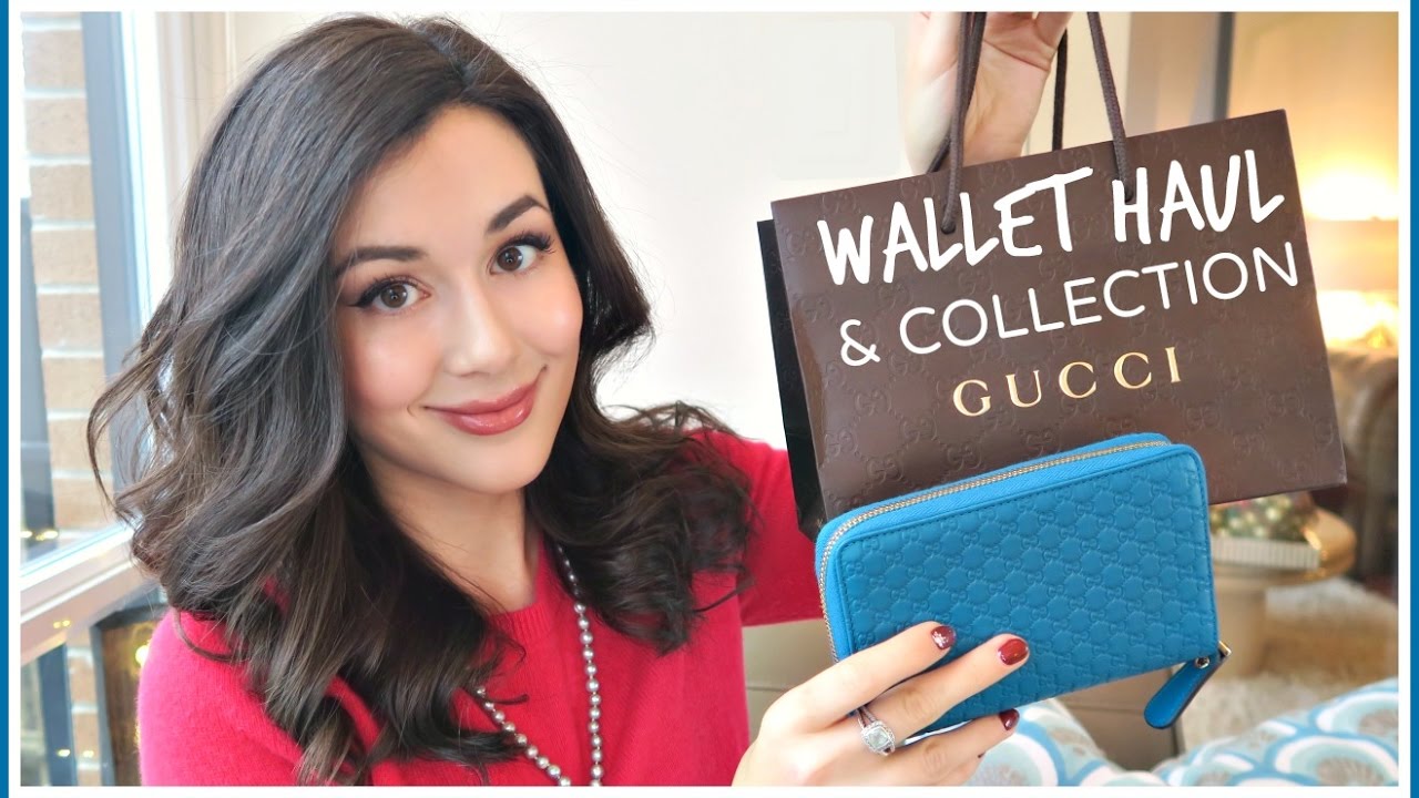 GUCCI WALLET HAUL & COLLECTION - YouTube