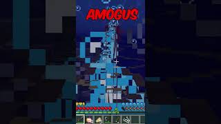 Normal vs Amogus minecraft  #minecraftmeme