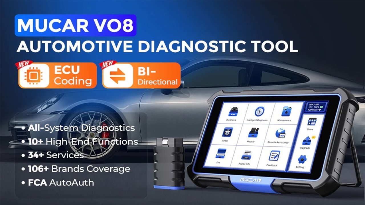 DIAGNOSTIC EQUIPMENT | MUCAR VO8 PROFESSIONAL CAR DIAGNOSTIC TOOL