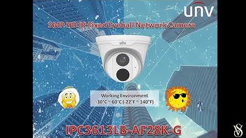 UNV 3MP HD IR Fixed Eyeball Network Camera (IPC3613LB-AF28K-G)