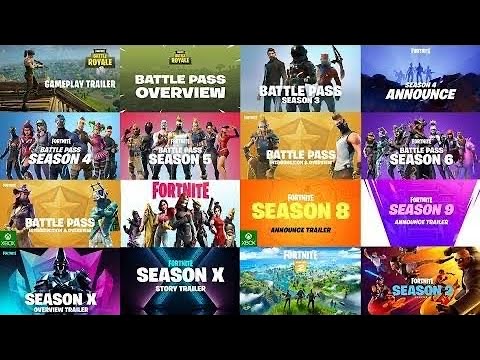 All trailers Fortnite Seasons (1-12) Chapter 2 - YouTube